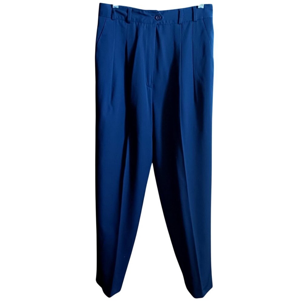 Liz Claiborne Collection Navy Pleated Dress Pants Womens Size 10  27x28